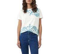 comma 2160829 T-Shirt, Blanc, 40 Femmes