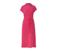 comma 2168949 Robe Chemisier avec Ceinture, Rose, 36 Femmes