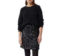 Comma 2173129 Jupe, Gris/Noir, 40 Femmes