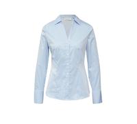 COMMA Chemisier bleu clair / blanc, Taille XL