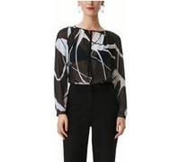 Comma Blouses Grey/black Taille: 36 | Chemisiers Outlet | Femme | Gris