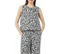 COMMA Chemisier greige / gris clair / noir, Taille XXXL