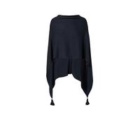 COMMA Cape - Poncho bleu marine