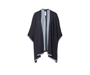 COMMA Cape - Poncho bleu marine
