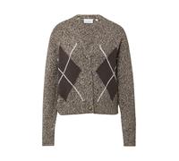 COMMA Cardigan sable / marron / blanc, Taille XXL