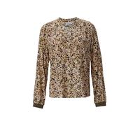 comma casual identity Chemisier beige foncé / vert clair / pêche / noir, Taille XL