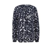 comma casual identity Chemisier bleu marine / blanc, Taille S