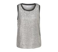 comma casual identity Chemisier noir / argent, Taille XS-S