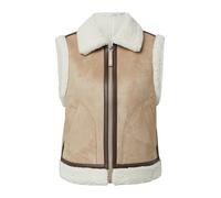 comma casual identity Gilet noisette / blanc, Taille XS