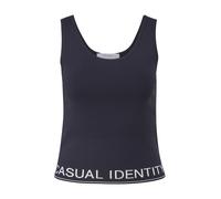 comma casual identity Haut bleu marine / blanc, Taille M