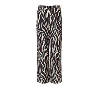 comma casual identity Pantalon beige / rouge foncé / noir, Taille 44