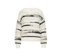 comma casual identity Pull-over noir / blanc cassé, Taille M