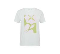 comma casual identity T-shirt champagne / olive / blanc, Taille XS-S