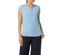 comma Chemisier avec empiècement en Satin, Bleu Clair, 40