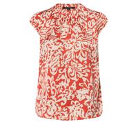 COMMA Chemisier beige clair / brocart / rouge clair, Taille XXL