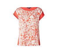 COMMA Chemisier beige foncé / rouge feu / blanc, Taille S-M