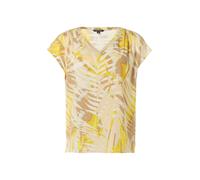 COMMA Chemisier beige / jaune foncé / blanc cassé, Taille XXL