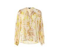 COMMA Chemisier beige / marron / jaune / blanc, Taille XXXL