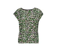 COMMA Chemisier beige / vert / noir, Taille XS