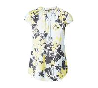 COMMA Chemisier bleu pastel / jaune clair / noir, Taille M