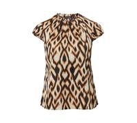 COMMA Chemisier crème / cognac / noir, Taille S-M