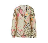 COMMA Chemisier crème / menthe / rose clair / noir, Taille 4XL