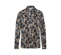 COMMA Chemisier écru / marine / gris foncé / blanc, Taille XXXL