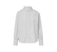 COMMA Chemisier gris / blanc, Taille XXXL