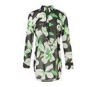 COMMA Chemisier gris / vert / blanc, Taille S