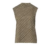 COMMA Chemisier olive / blanc, Taille L