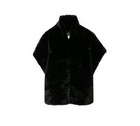 COMMA Gilet aspect fourrure noir | XS