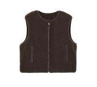 COMMA Gilet en fausse fourrure marron | 36