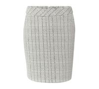 COMMA Jupe gris clair / noir, Taille 46