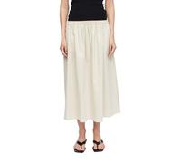 Comma Jupe mi-Longue en Coton smocké pour Femme