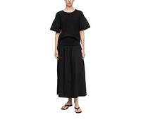Comma Jupe mi-Longue en Coton smocké pour Femme
