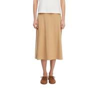 Comma Jupe midi pour Femme en Forme de A, Aspect Daim, Fermeture éclair