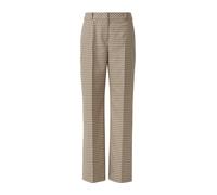COMMA Pantalon à plis beige / marron / noir, Taille 34