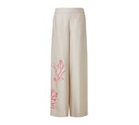 COMMA Pantalon beige / rouge / blanc, Taille 46