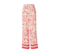 COMMA Pantalon beige / rouge clair / blanc, Taille 32