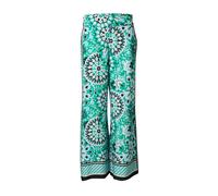 COMMA Pantalon bleu clair / émeraude / noir / blanc, Taille 38
