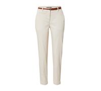 COMMA Pantalon chino crème / marron châtaigne, Taille 46