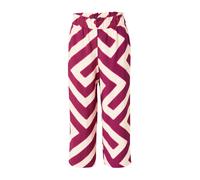 COMMA Pantalon crème / fuchsia, Taille 38