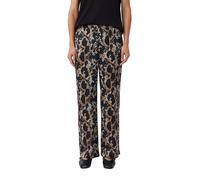 COMMA Pantalon gris foncé / orange / blanc, Taille 34