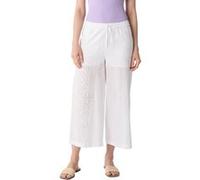Comma Pants 7/8 White Taille: 40 | Évasés pantalons Outlet | Femme | Blanche