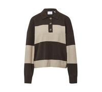 COMMA Pull-over beige / brun foncé, Taille M