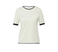 COMMA Pull-over brun foncé / blanc naturel, Taille L