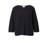 COMMA Pull-over bleu marine / blanc, Taille XXL