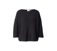 COMMA Pull-over bleu marine / blanc, Taille L