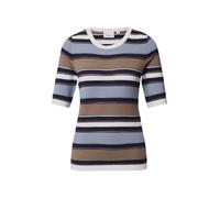 COMMA Pull-over marron / gris clair / noir / blanc, Taille XXL