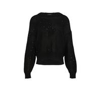 COMMA Pull-over noir / argent, Taille XS